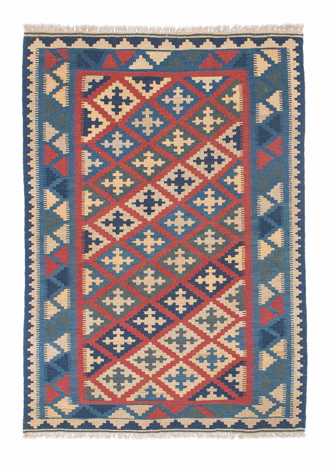 Kelim-tæppe - orientalsk - 150 x 102 cm - flerfarvet