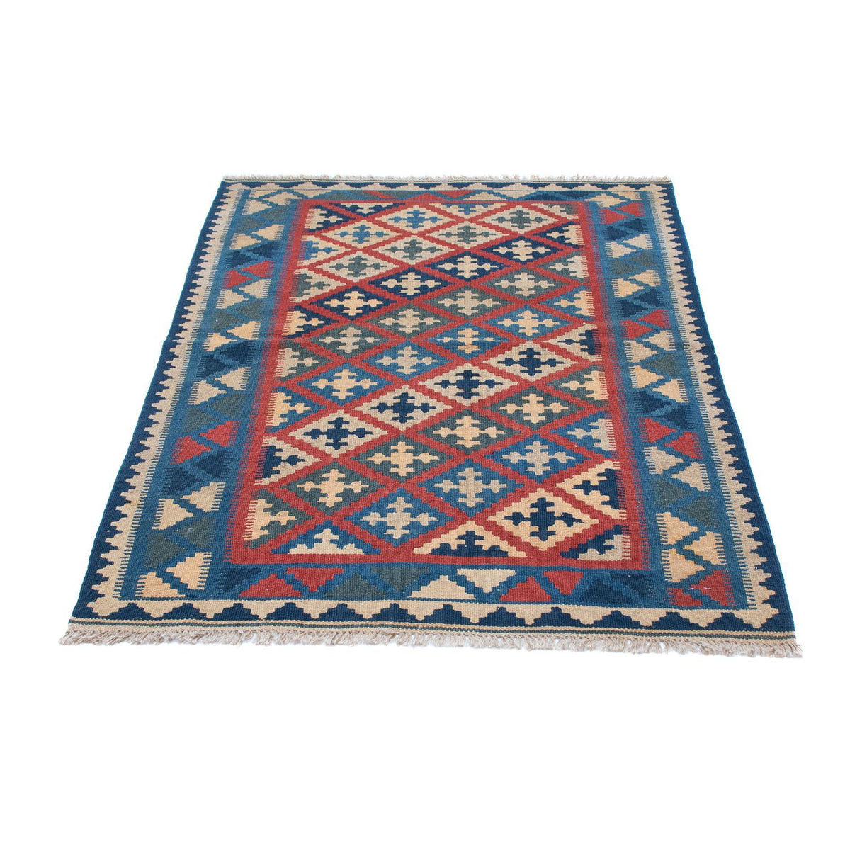 Kelim-tæppe - orientalsk - 150 x 102 cm - flerfarvet