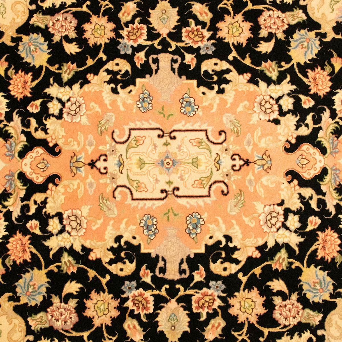Persisk tæppe - Tabriz - Royal - 151 x 103 cm - sort