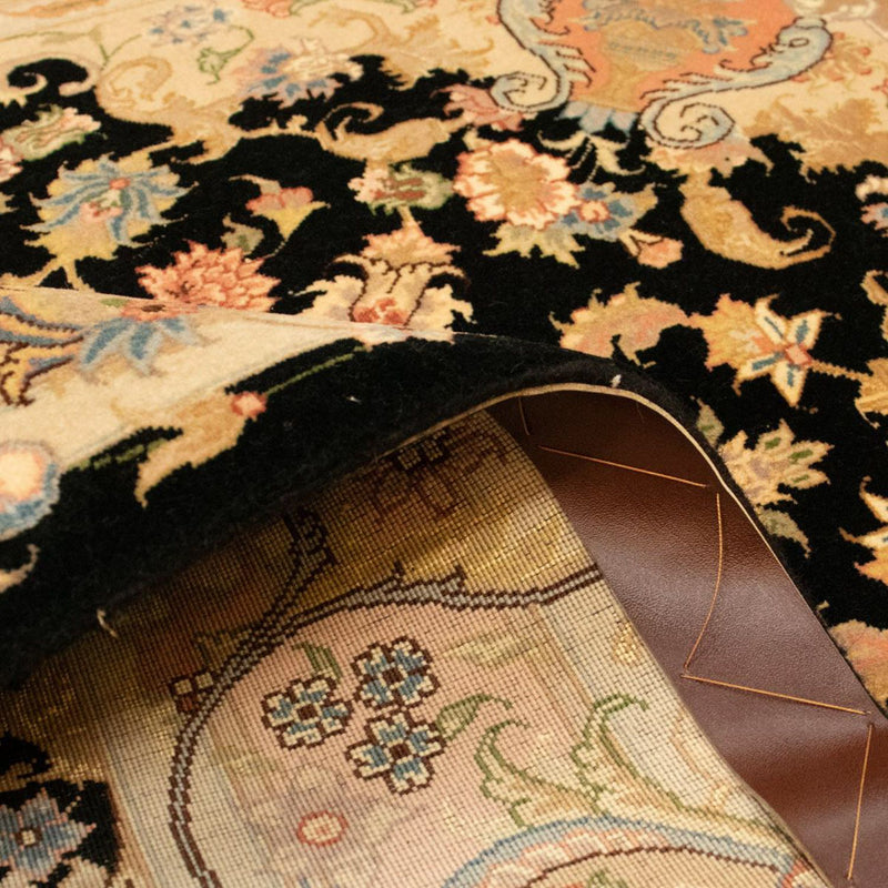 Persisk tæppe - Tabriz - Royal - 151 x 103 cm - sort