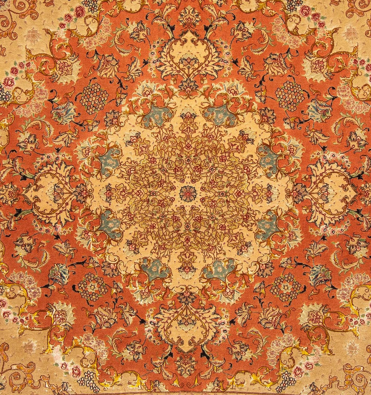 Persisk tæppe - Tabriz - Royal - 207 x 198 cm - flerfarvet