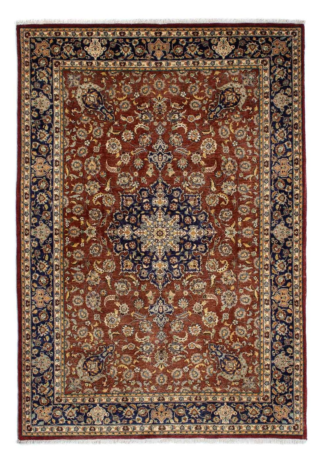 Persisk tæppe - Ghom - 205 x 133 cm - rust