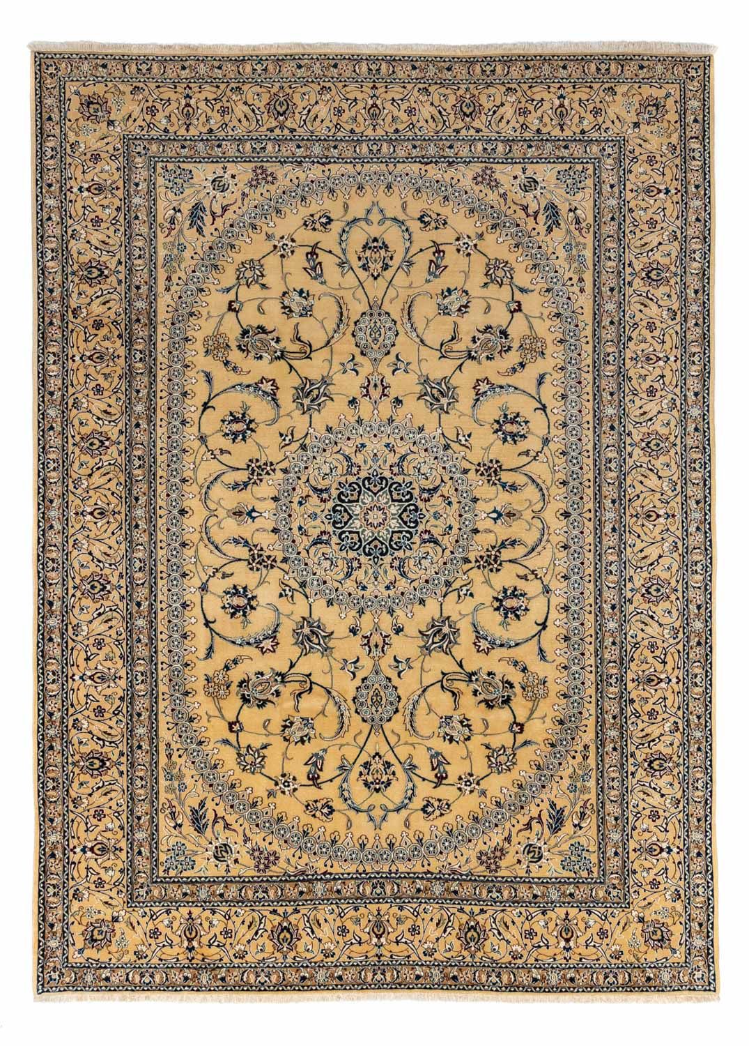 Persisk tæppe - Nain - 348 x 248 cm - beige