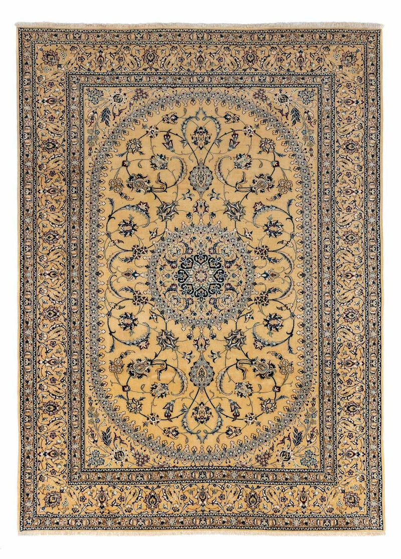 Persisk tæppe - Nain - 348 x 248 cm - beige