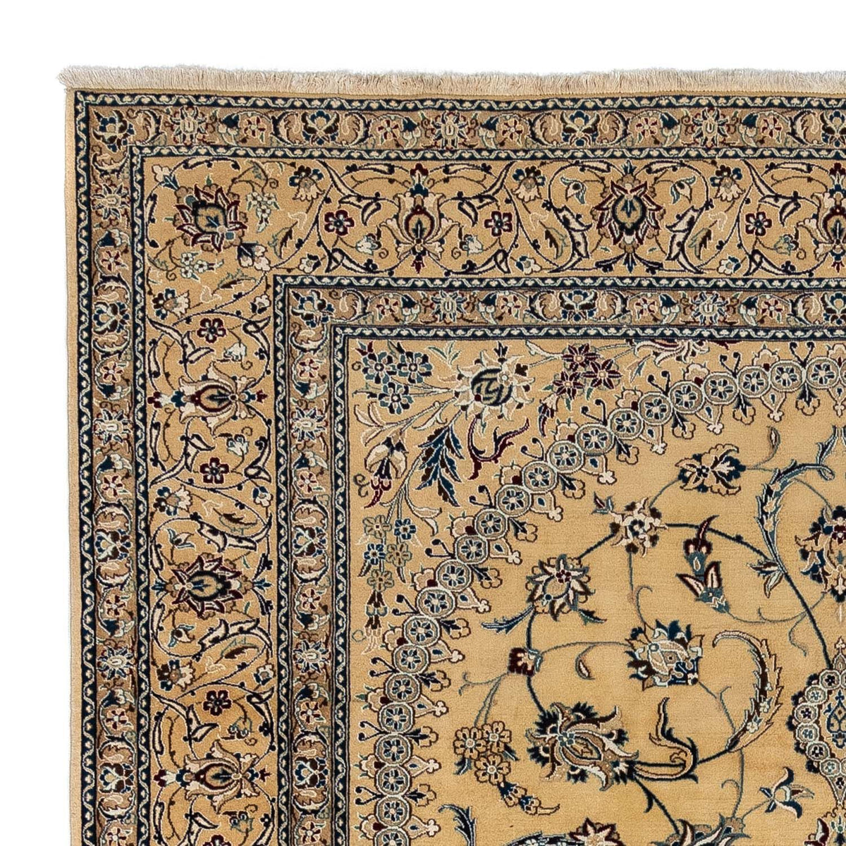 Persisk tæppe - Nain - 348 x 248 cm - beige