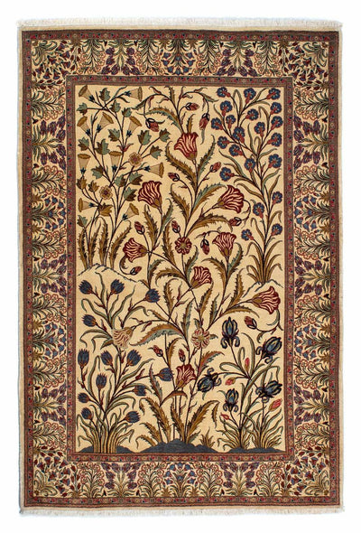 Qom Tæppe 142x206cm - Persisk tæppe