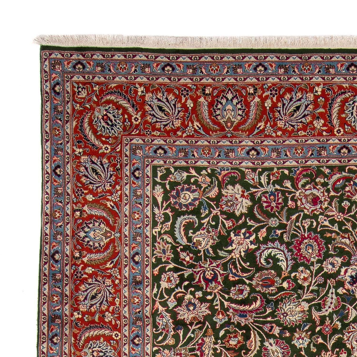 Persisk tæppe - Classic - 338 x 250 cm - mørkegrøn