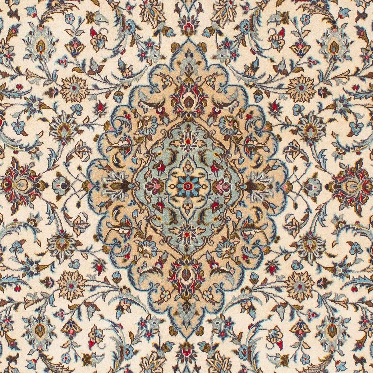 Persisk tæppe - Keshan - 216 x 142 cm - beige