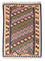 Kelim-tæppe - orientalsk - 156 x 110 cm - blå