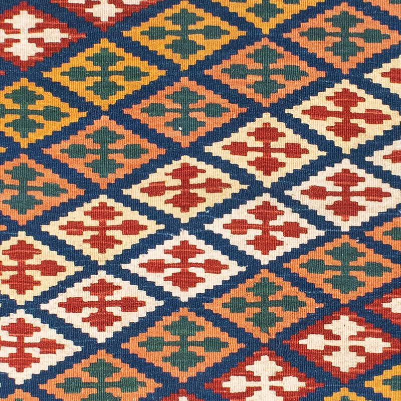 Kelim-tæppe - orientalsk - 156 x 110 cm - blå