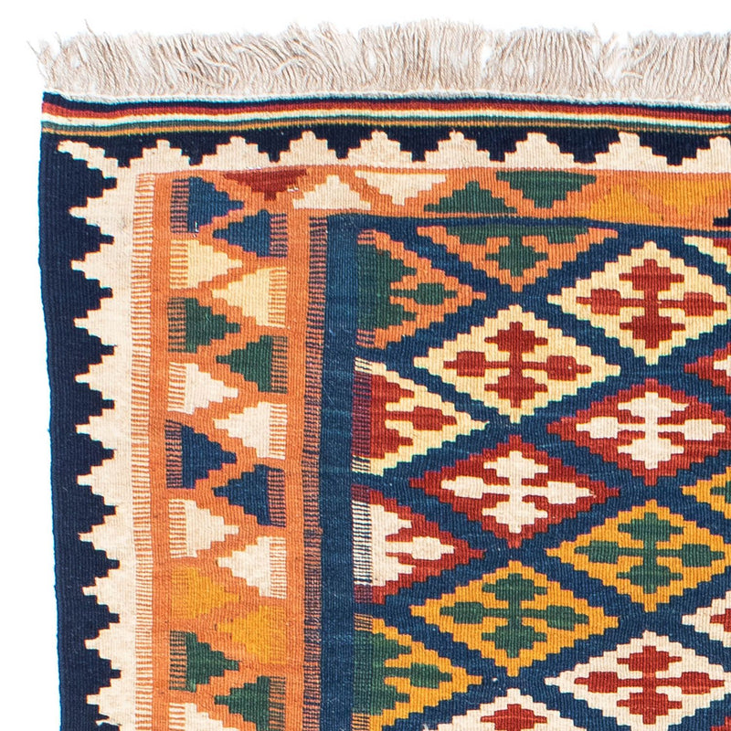 Kelim-tæppe - orientalsk - 156 x 110 cm - blå
