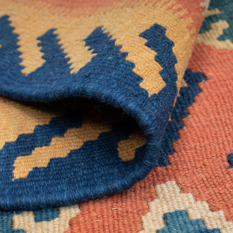 Kelim-tæppe - orientalsk - 155 x 108 cm - flerfarvet