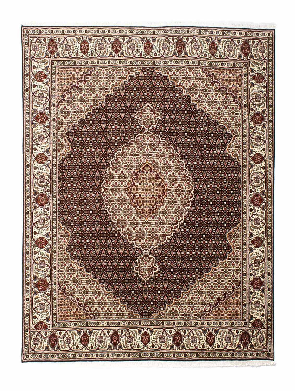 Persisk tæppe - Tabriz - 254 x 200 cm - mørkeblå
