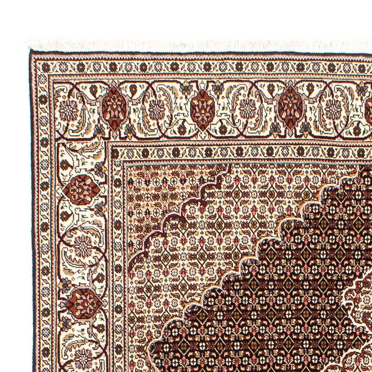 Persisk tæppe - Tabriz - 254 x 200 cm - mørkeblå