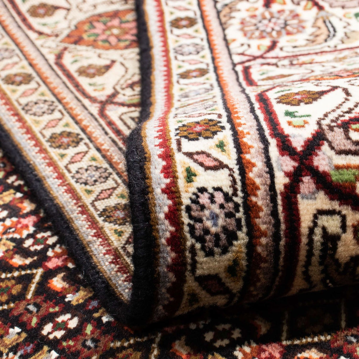 Persisk tæppe - Tabriz - 254 x 200 cm - mørkeblå