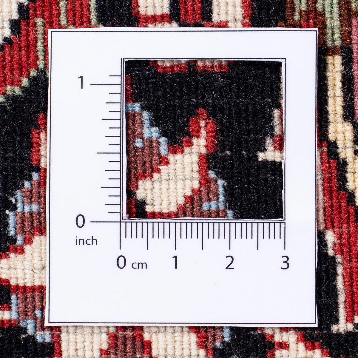 Persisk tæppe - Bijar - 297 x 250 cm - mørkerød