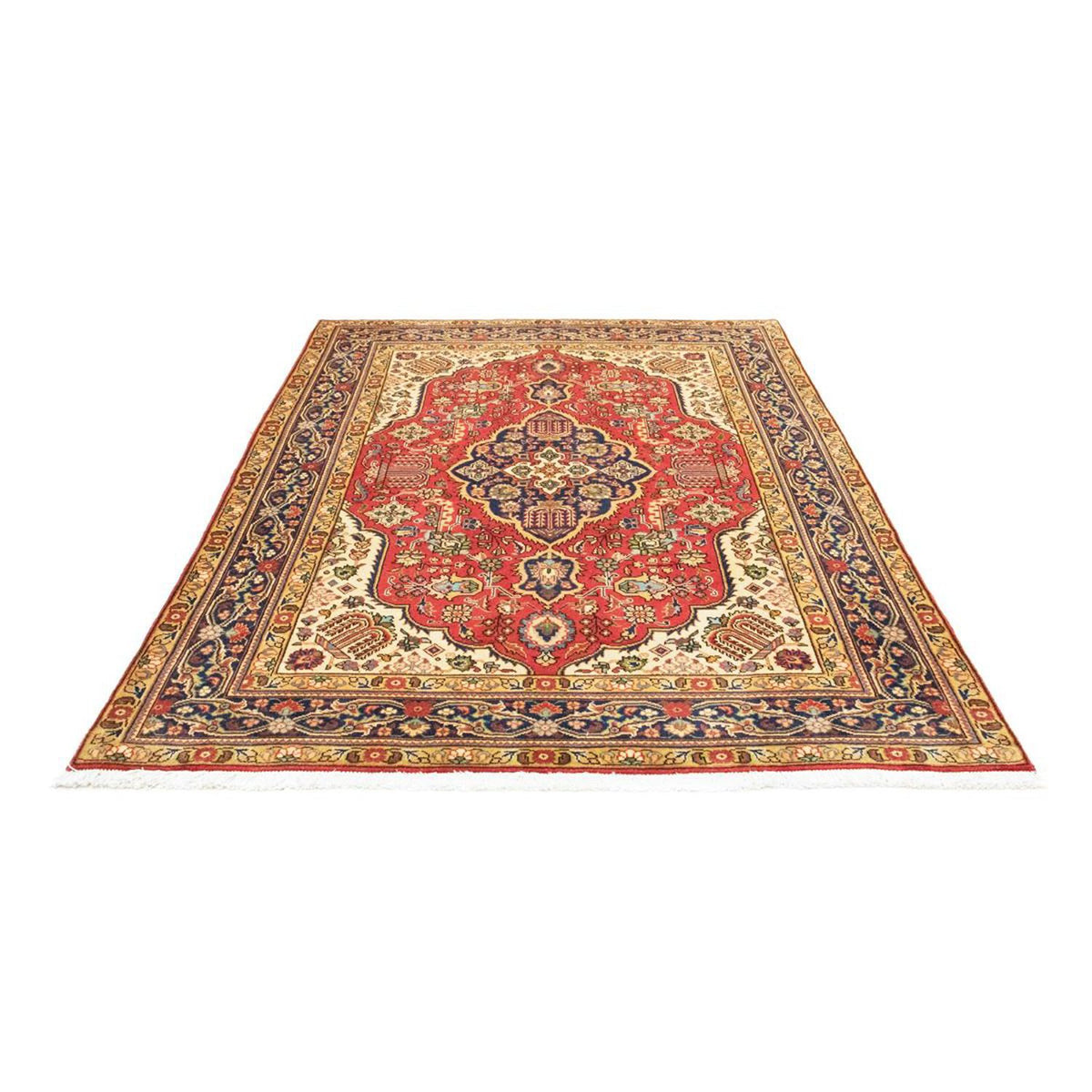 Persisk tæppe - Tabriz - Royal - 217 x 152 cm - rød