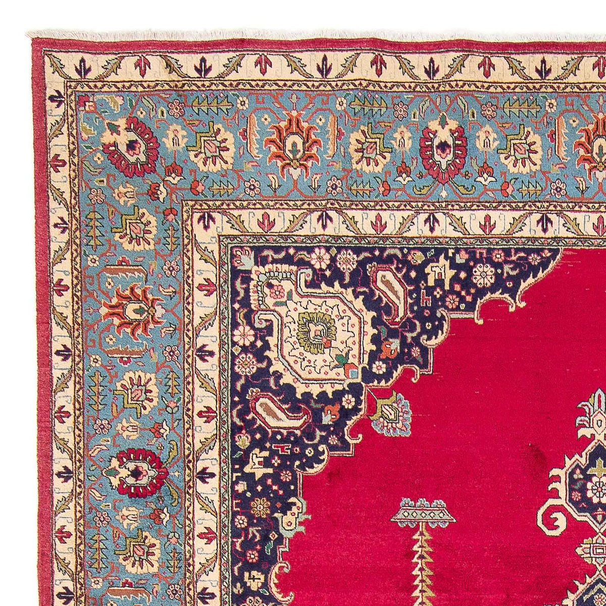 Persisk tæppe - Tabriz - Royal - 368 x 268 cm - rød