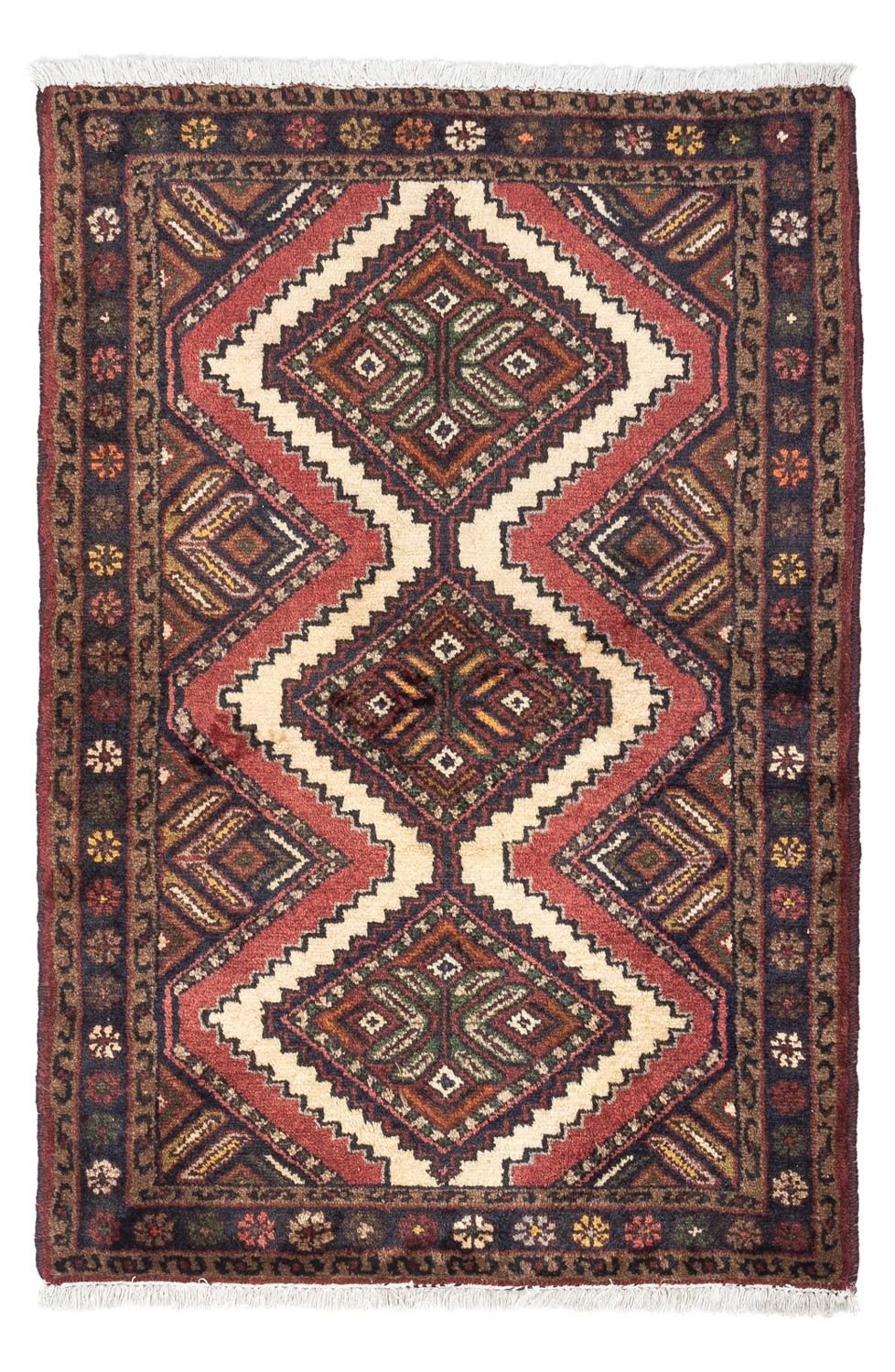 Persisk tæppe - Nomadisk - 112 x 76 cm - rød