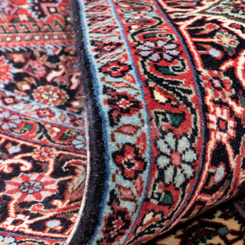 Persisk tæppe - Bijar - 250 x 168 cm - lysrød