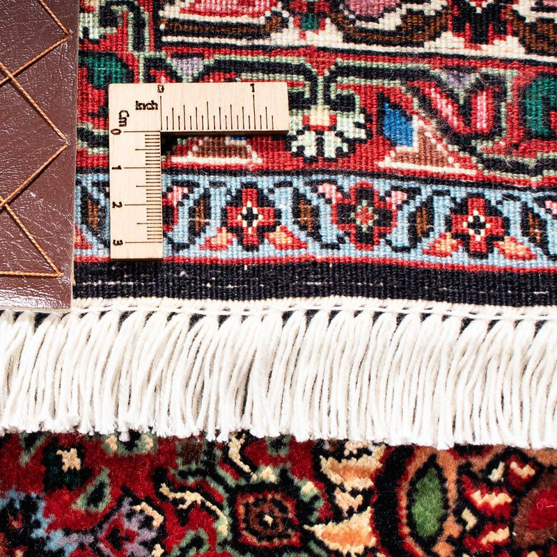 Persisk tæppe - Bijar - 232 x 168 cm - mørkerød