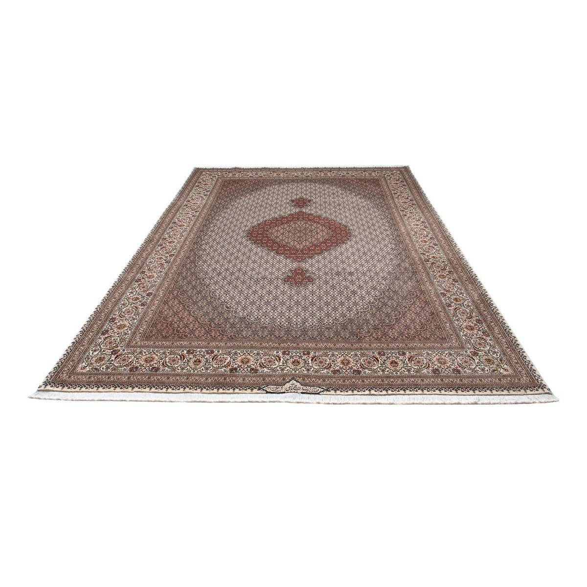 Persisk tæppe - Tabriz - 307 x 202 cm - brun