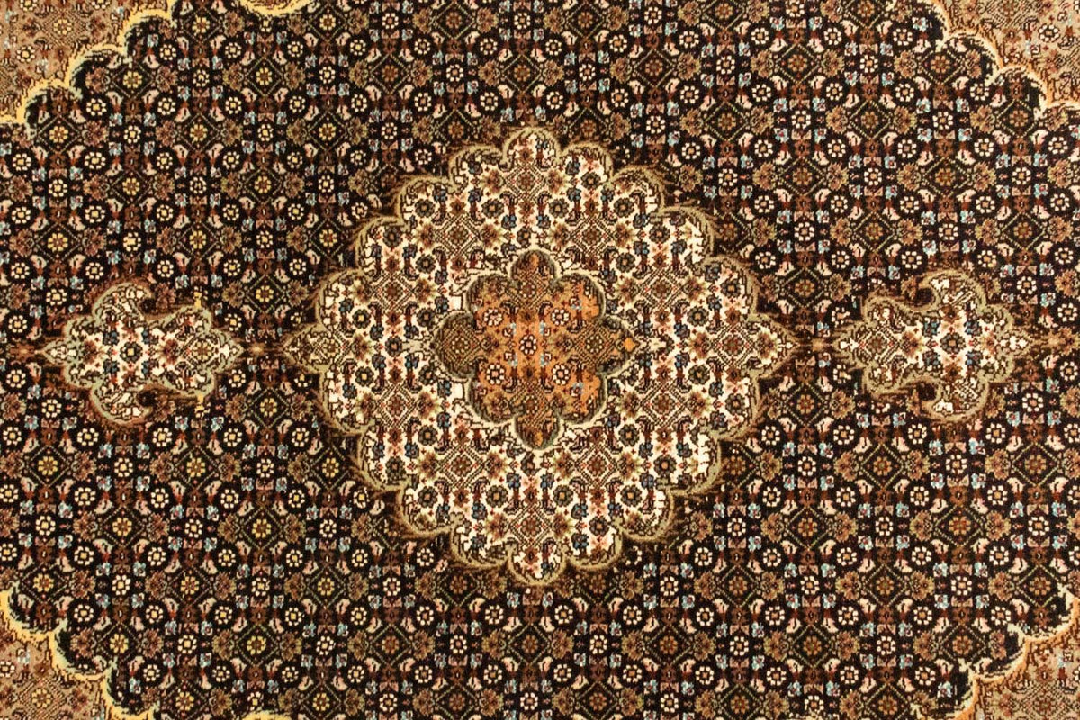 Persisk tæppe - Tabriz - Royal - 150 x 105 cm - mørkeblå