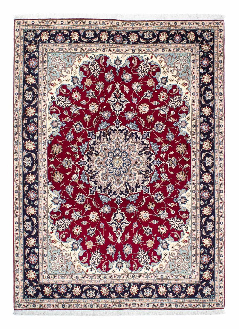 Persisk tæppe - Tabriz - Royal - 207 x 155 cm - mørkerød