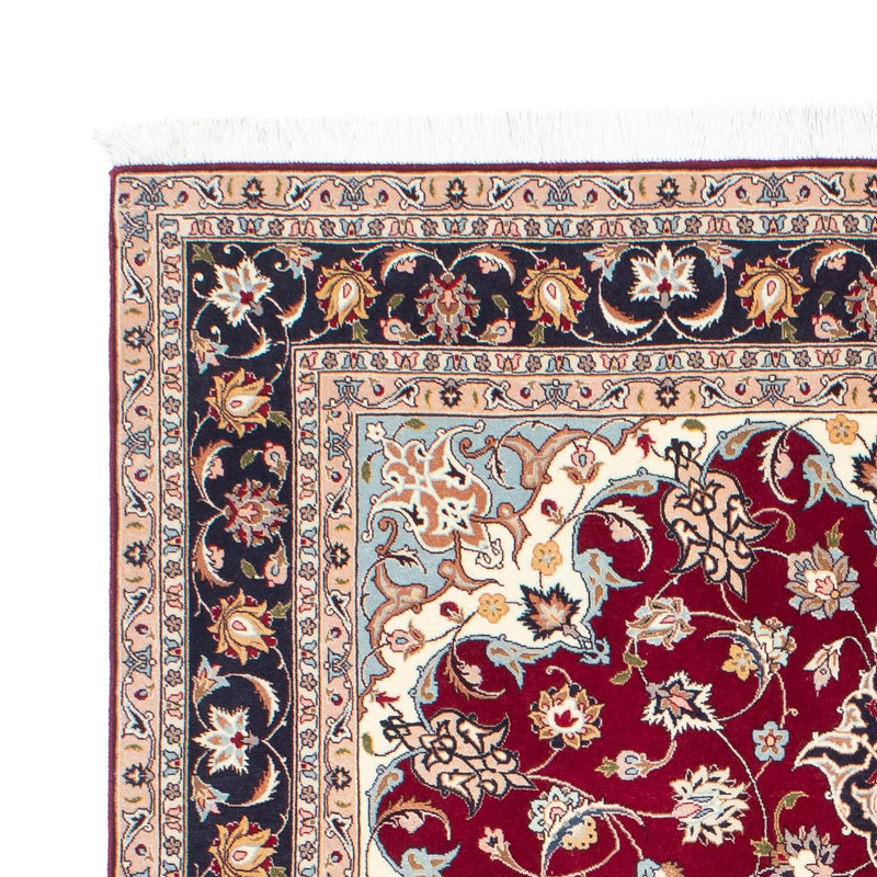 Persisk tæppe - Tabriz - Royal - 207 x 153 cm - mørkerød
