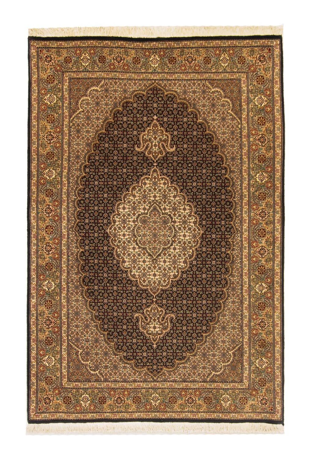 Persisk tæppe - Tabriz - Royal - 153 x 102 cm - mørkeblå