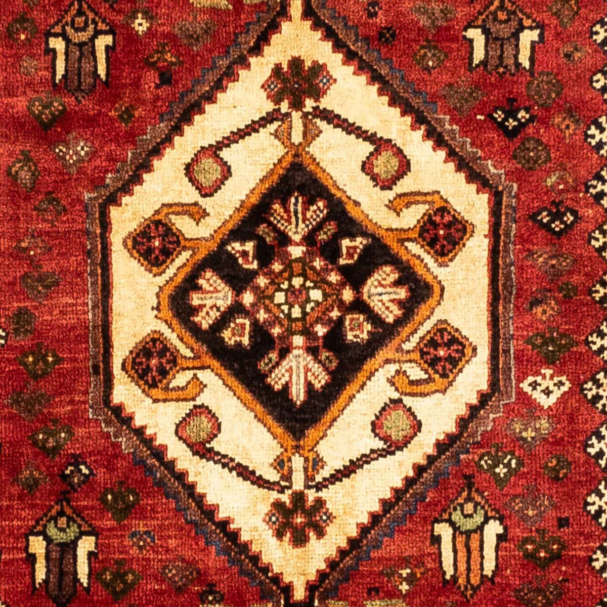Persisk tæppe - Nomadisk - 276 x 172 cm - mørkerød