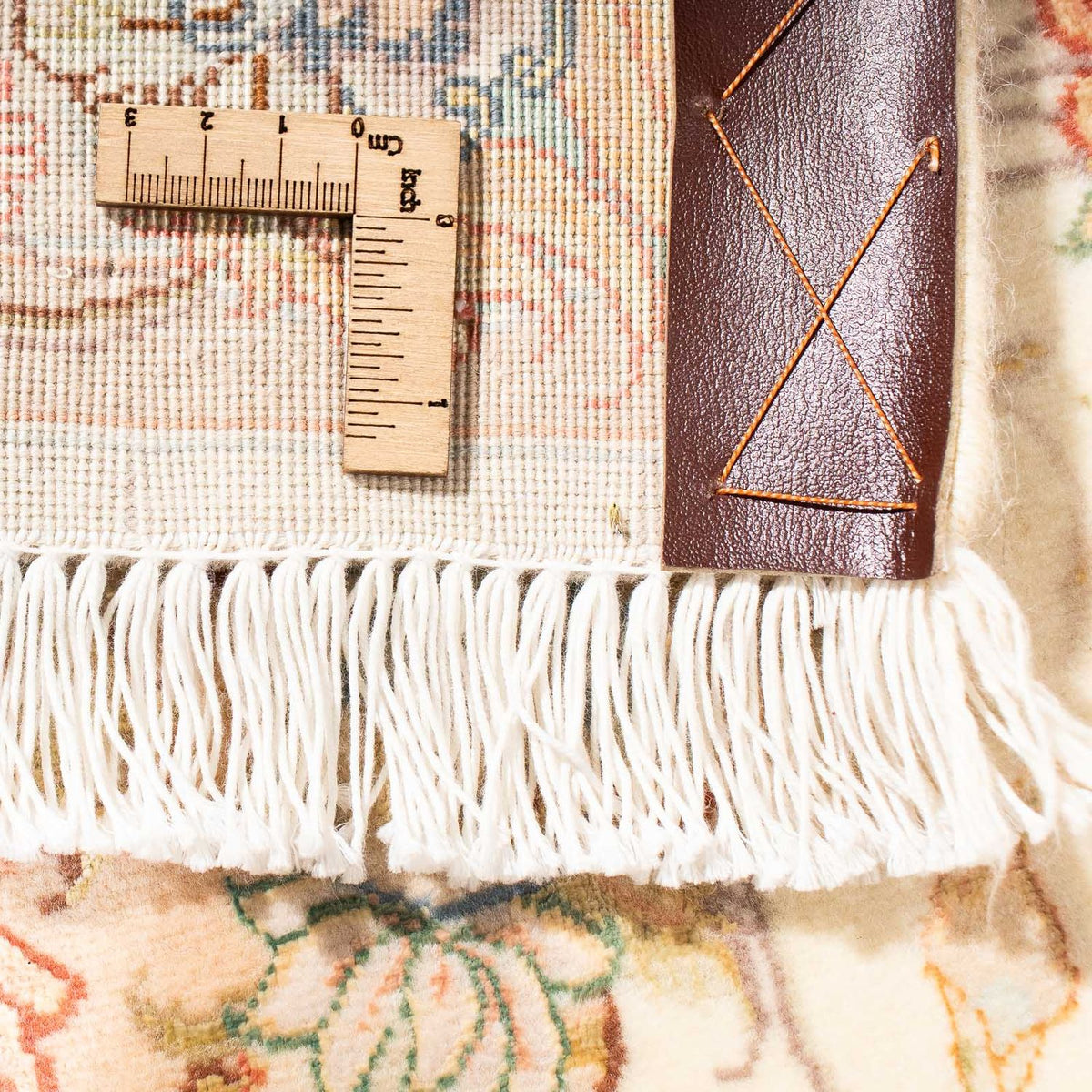 Løber Persisk tæppe - Tabriz - Royal - 330 x 86 cm - beige