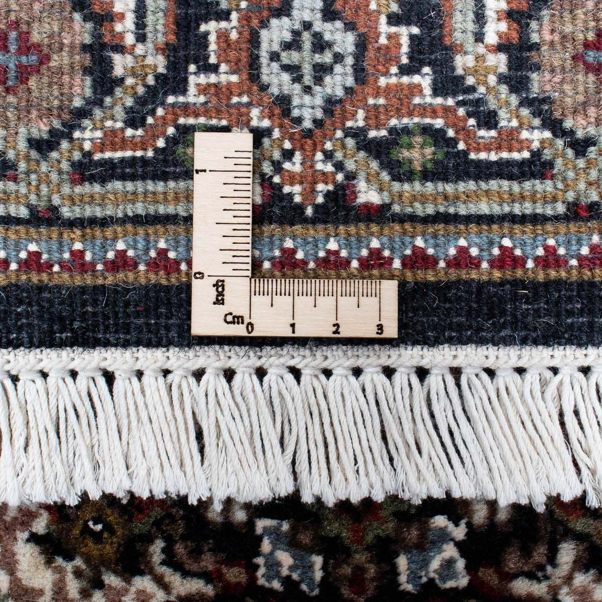 Persisk tæppe - Tabriz - 140 x 72 cm - mørkeblå