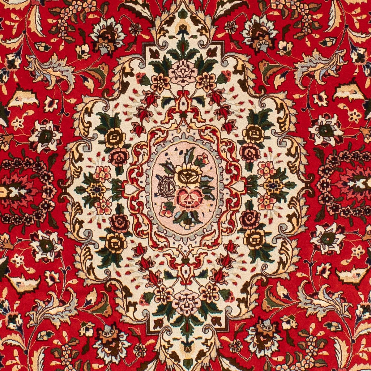 Persisk tæppe - Tabriz - Royal oval  - 195 x 130 cm - rød