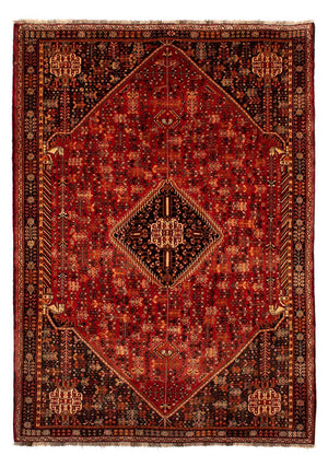 Persisk tæppe - Nomadisk - 288 x 203 cm - mørkerød
