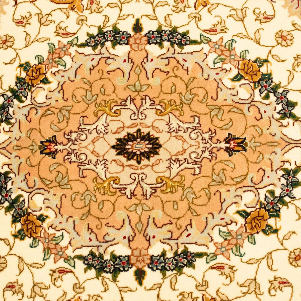 Persisk tæppe - Tabriz - Royal - 150 x 100 cm - beige