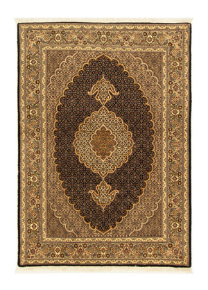 Persisk tæppe - Tabriz - Royal - 146 x 106 cm - mørkeblå