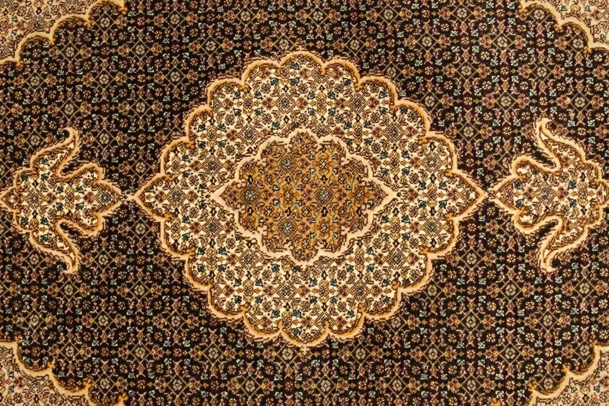 Persisk tæppe - Tabriz - Royal - 146 x 106 cm - mørkeblå