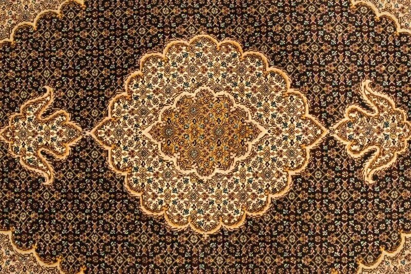 Persisk tæppe - Tabriz - Royal - 146 x 106 cm - mørkeblå