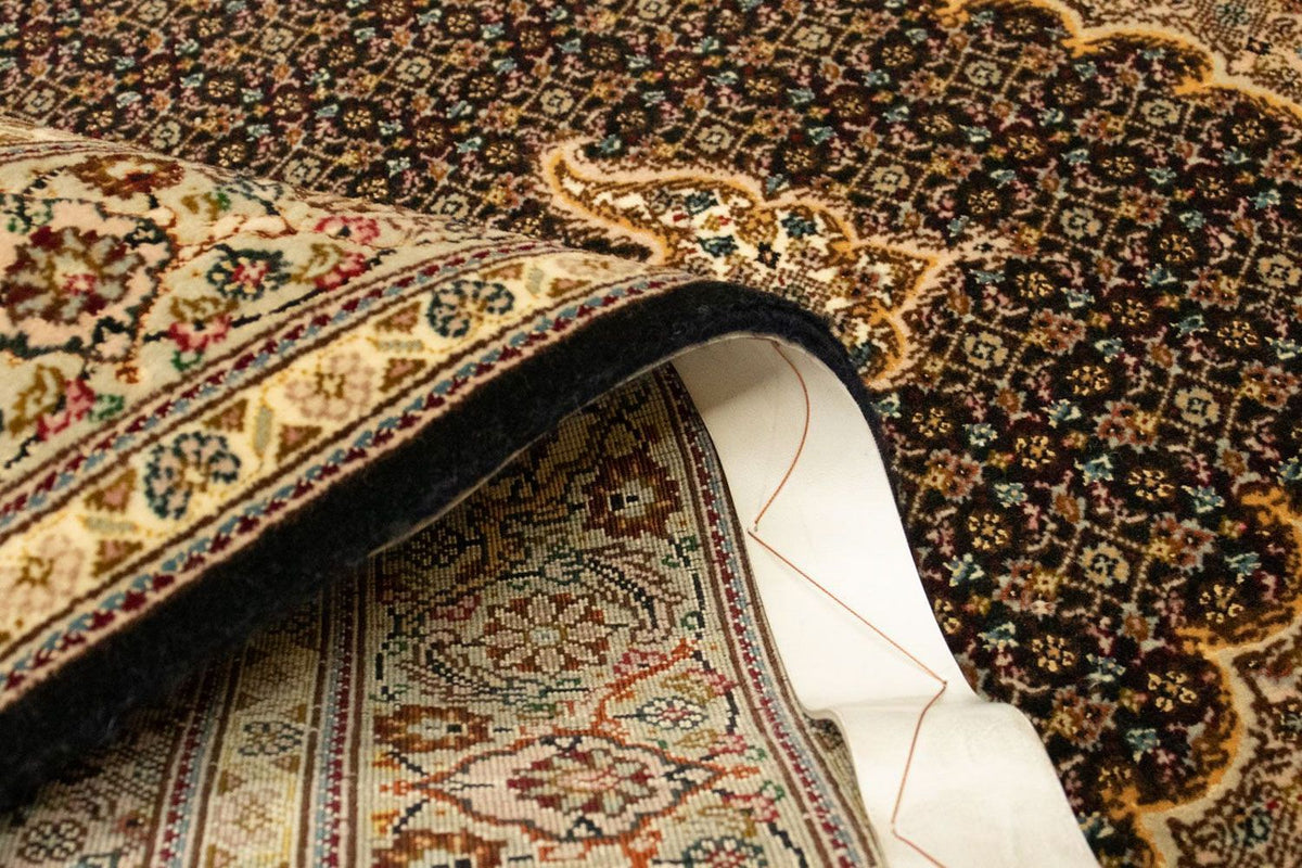 Persisk tæppe - Tabriz - Royal - 146 x 106 cm - mørkeblå