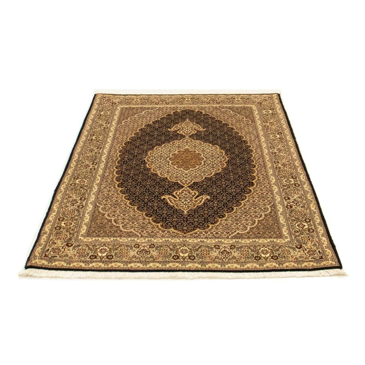 Persisk tæppe - Tabriz - Royal - 146 x 106 cm - mørkeblå