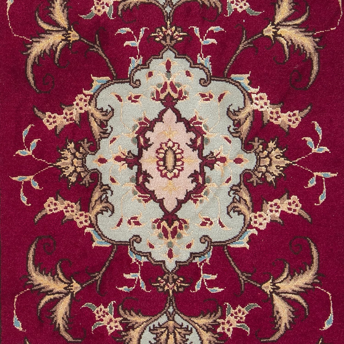 Persisk tæppe - Tabriz - Royal - 87 x 60 cm - mørkerød