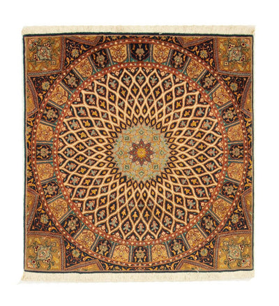 Tabriz - 50 Raj Tæppe 100x100cm - Persisk tæppe