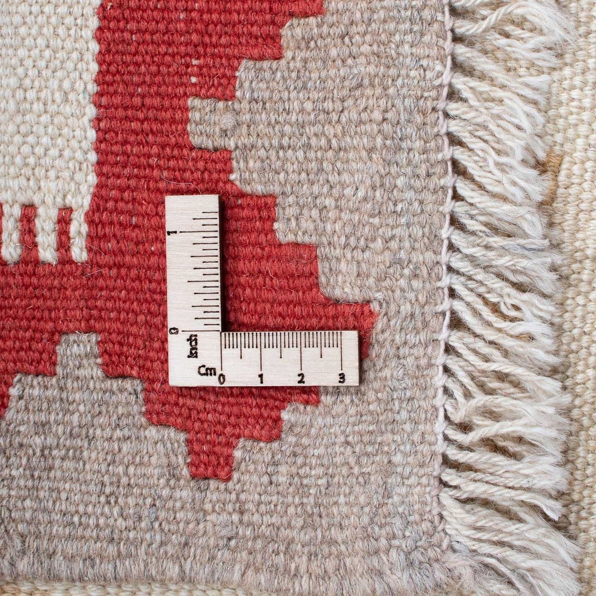 Kelim-tæppe - orientalsk - 196 x 120 cm - beige