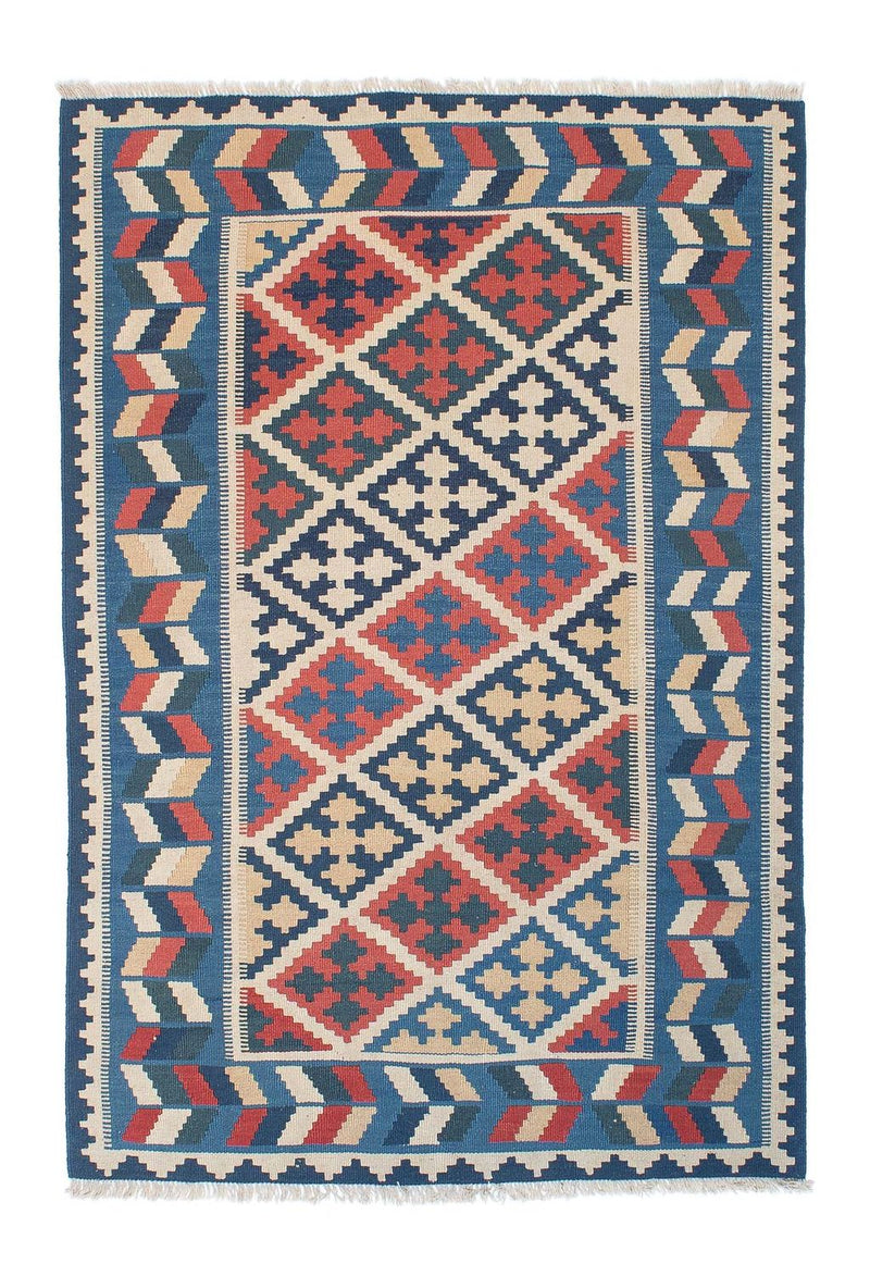 Kelim-tæppe - orientalsk - 178 x 120 cm - blå