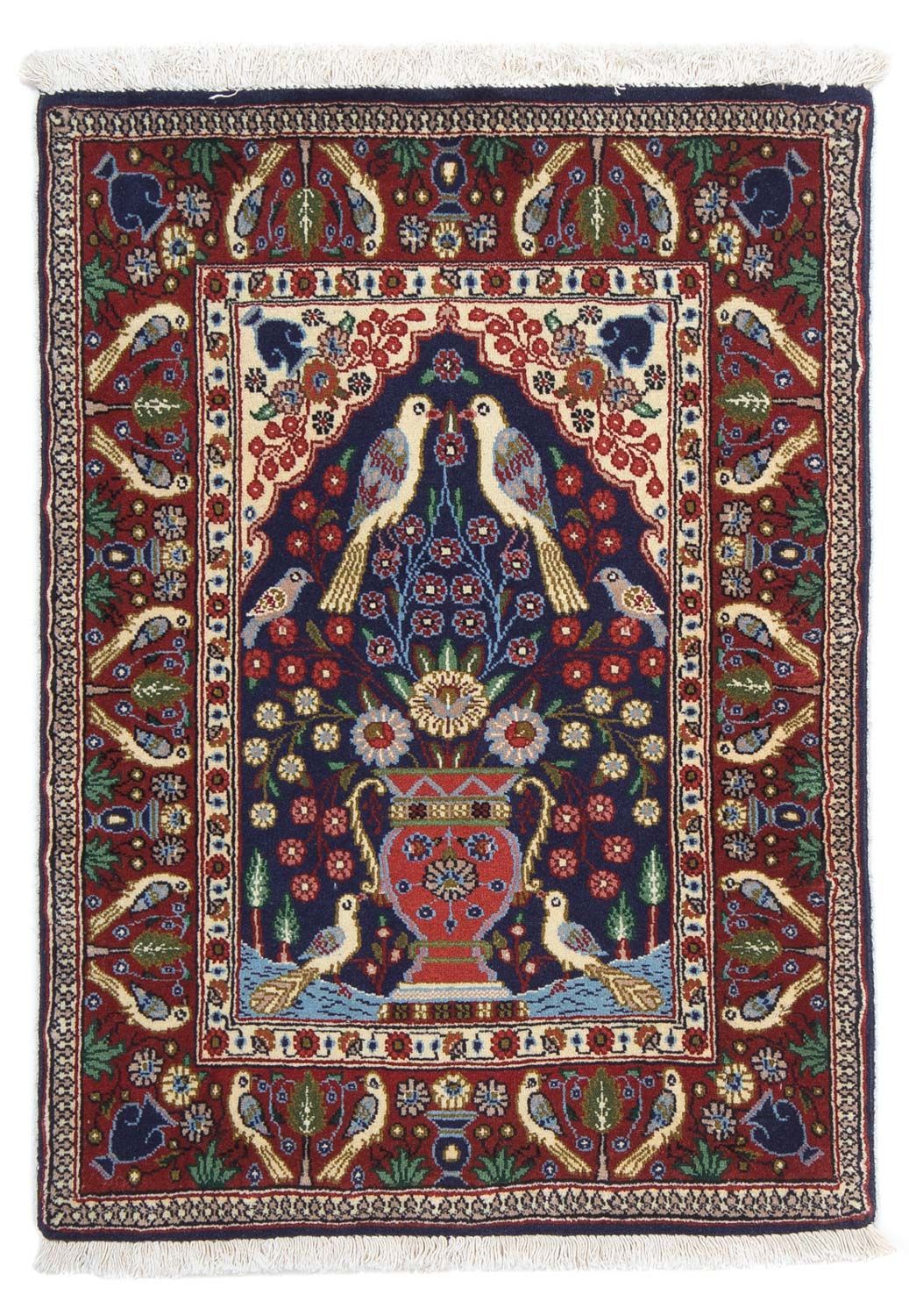 Persisk tæppe - Classic - 84 x 60 cm - mørkeblå