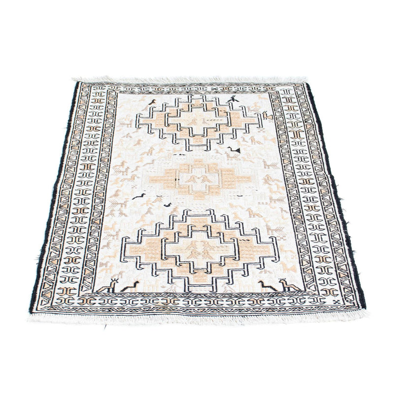 Kelim-tæppe - orientalsk - 95 x 71 cm - beige