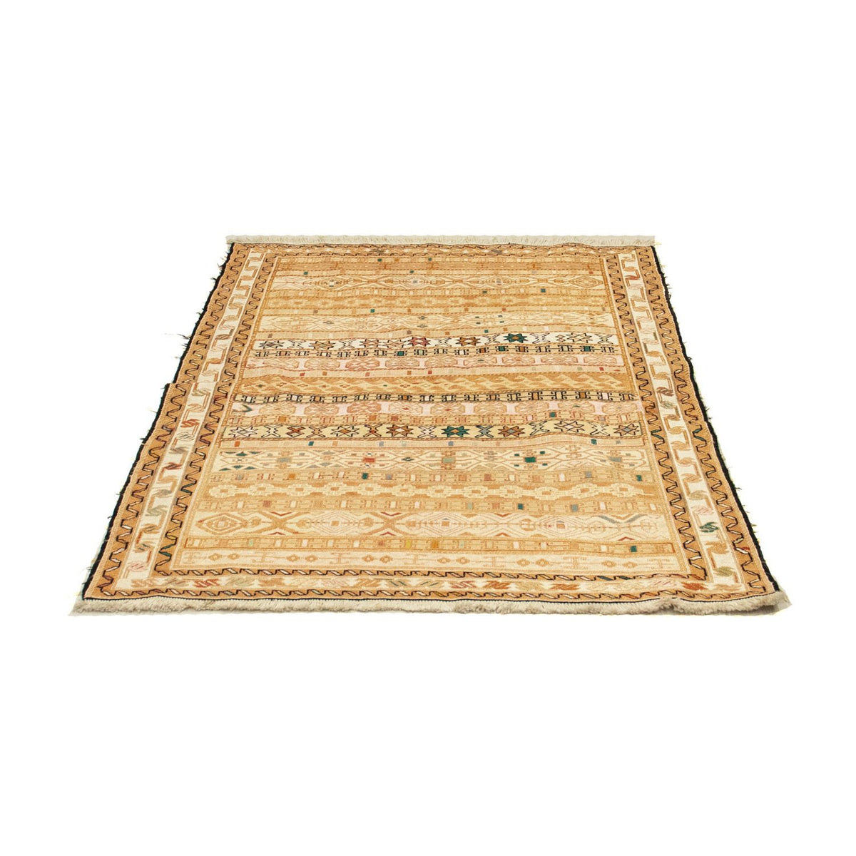 Kelim-tæppe - orientalsk - 141 x 103 cm - beige