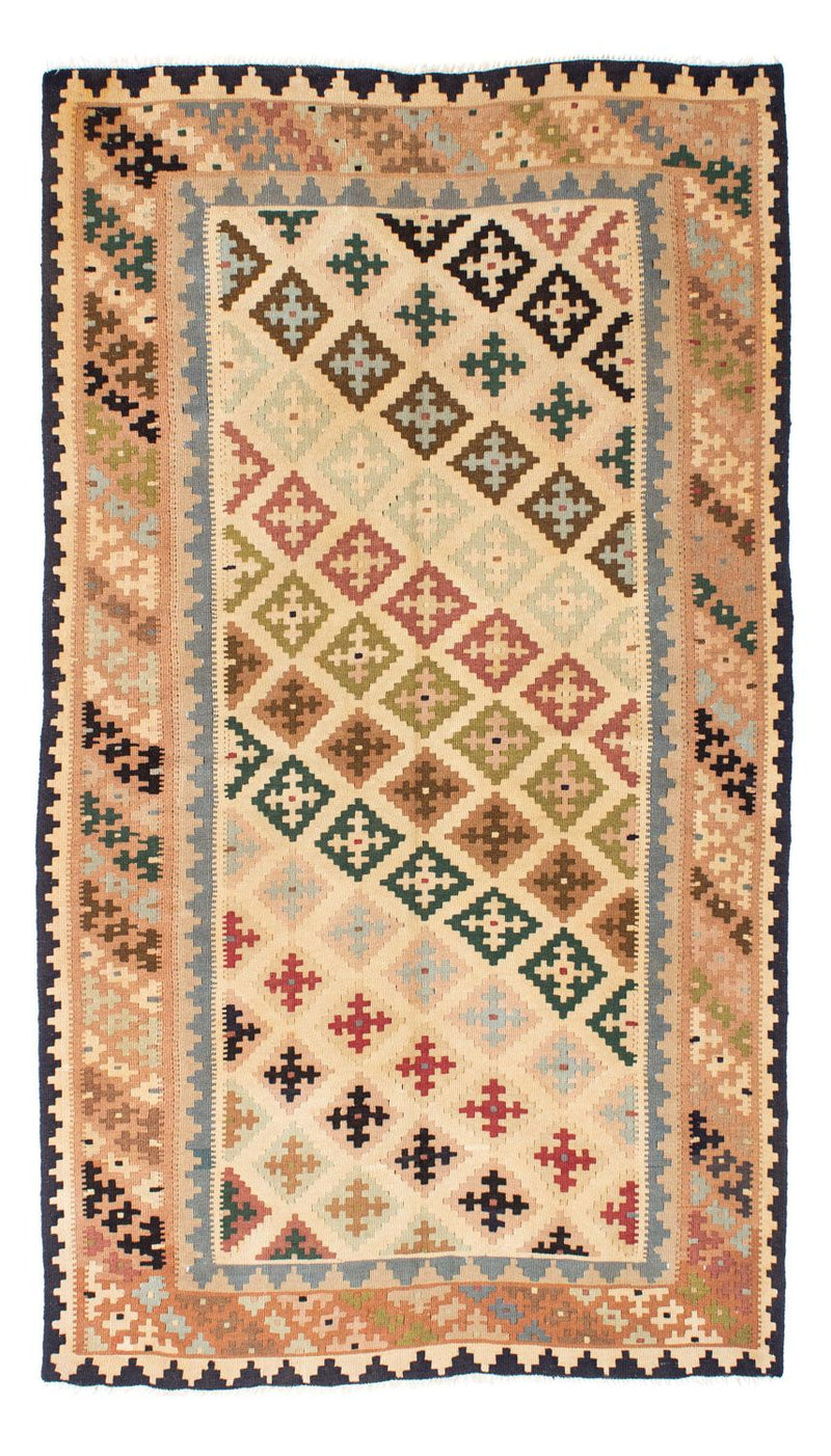 Kelim-tæppe - orientalsk - 223 x 132 cm - beige