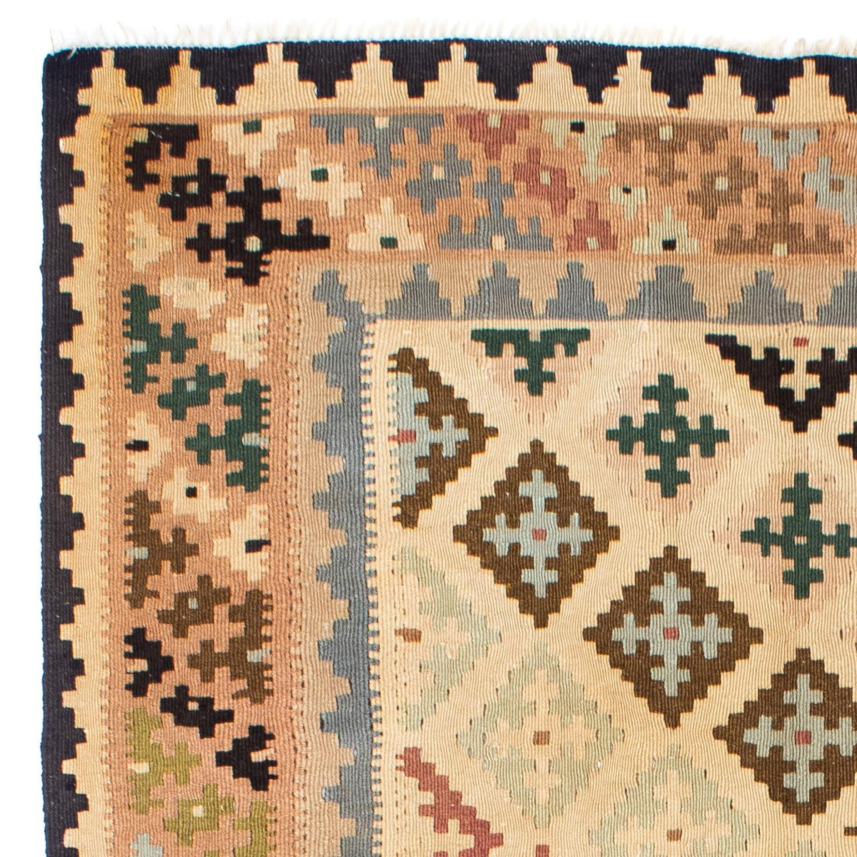 Kelim-tæppe - orientalsk - 223 x 132 cm - beige